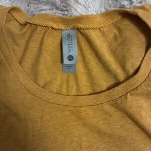 Next Level Mustard Yellow muscle tank